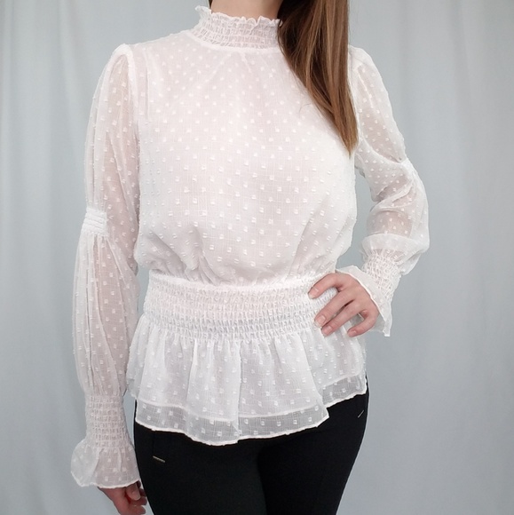 Swiss dot blouse - Picture 3 of 8